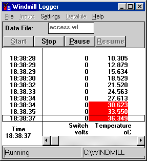 Save data to disk with Windmill Logger